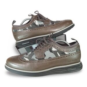 Cole Haan OriginalGrand Longwing Oxford Men 10M Brown Camo Leather C36523